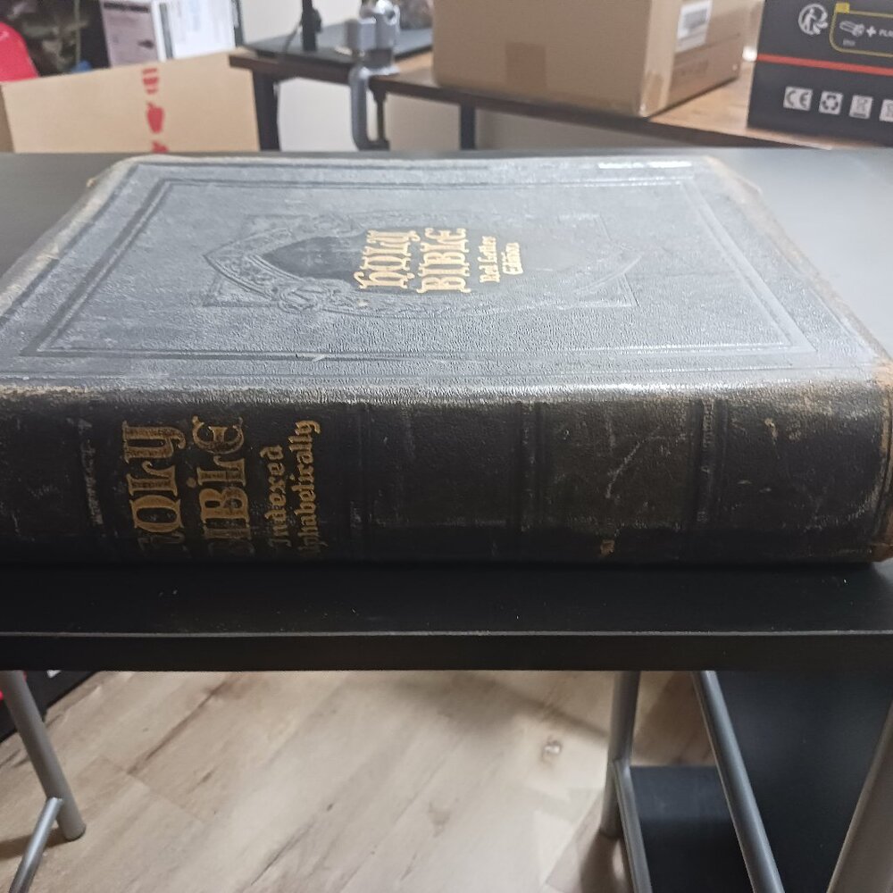 8 pound Holy Bible Red Letter Edition copyright 1923